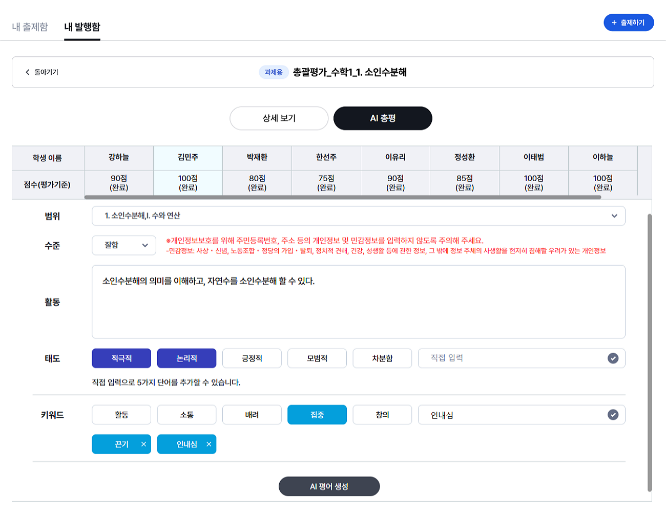 AI 총평